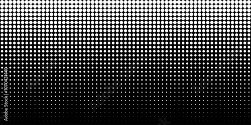 Dot pattern seamless background. Circle polka dot pattern vector template. Abstract futuristic dotted mesh with gradient effect. Geometric minimal digital design.