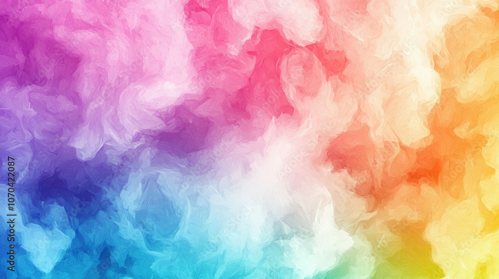 Abstract rainbow color cloud background. Abstract rainbow color cloud background.