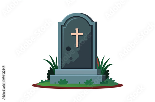 tombstone vector,  icon vector illustration,  tombstone silhouette of a tombstone isolated on a white background, eps, png, svg, vector,