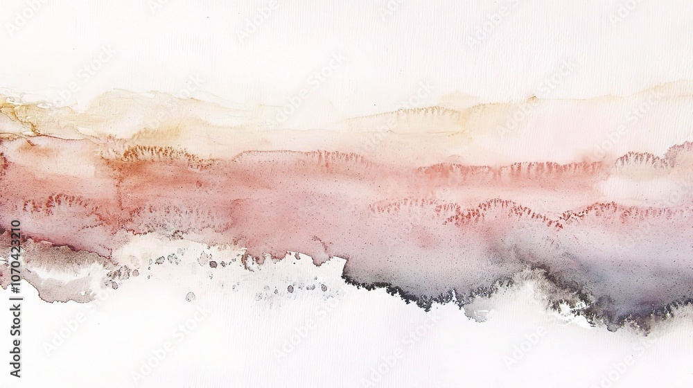 Fototapeta premium Serenity in Abstract Watercolor Landscape