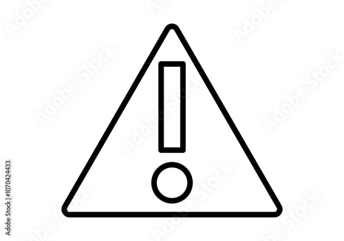 Señal de aviso o advertencia en fondo blanco