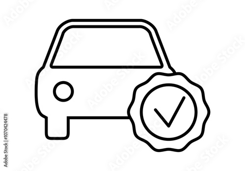 Icono negro de coche de calidad