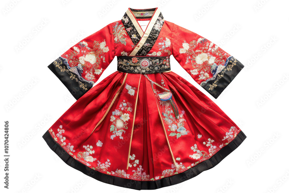 Charming Hanbok With Beautiful Embroidered Details Isolated On Transparent Background on transparent background Charming Hanbok With Beautiful Embroidered Details Isolated On Transparent Background on transparent background