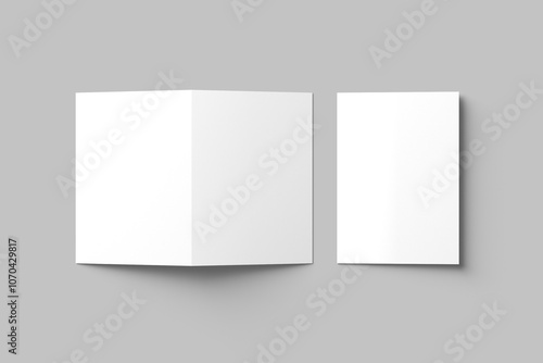 A4 Bifold Brochure Mockup