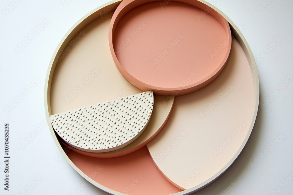 Softly Muted Overlapping Textures in Circular Forms Softly Muted Overlapping Textures in Circular Forms