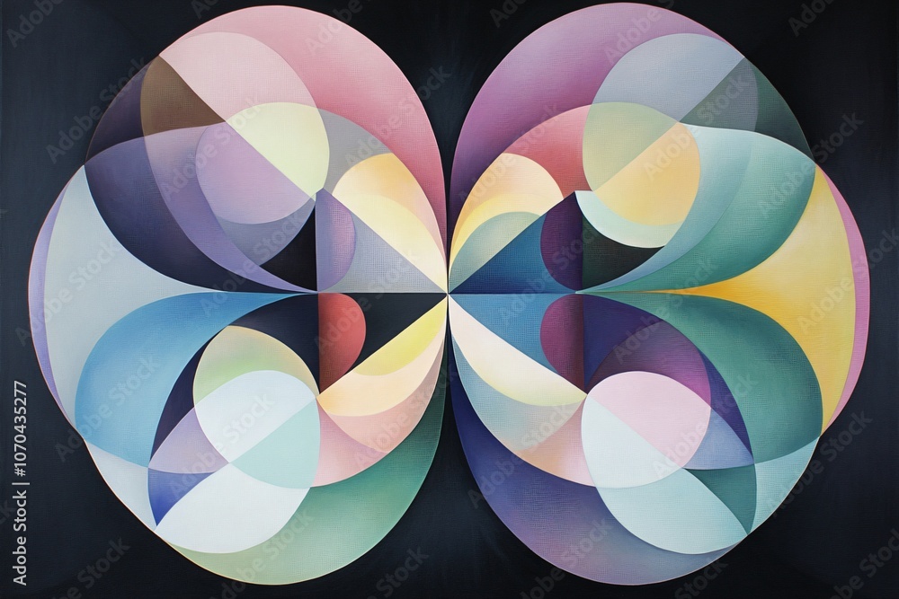 Symmetrical Geometric Design with Overlapping Layers Symmetrical Geometric Design with Overlapping Layers