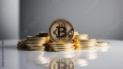 Bitcoin Digital Currency and Blockchain photo