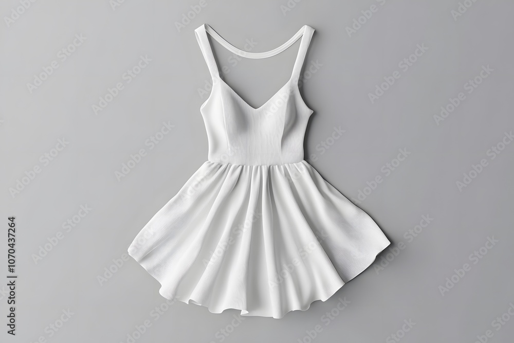 Obraz premium Mannequin with beautiful wedding dress on light grey background 