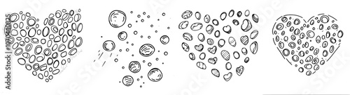 Strawberry sketch, hand-drawn berry illustration, botanical drawing