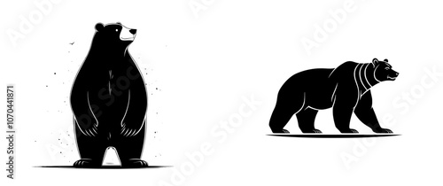 An adorable bear graphic illustration to add to any artwork can bring a smile