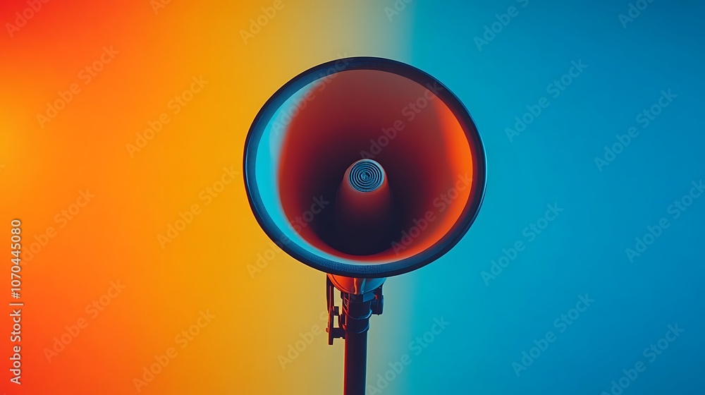 Amplify your message with a bold colorful megaphone