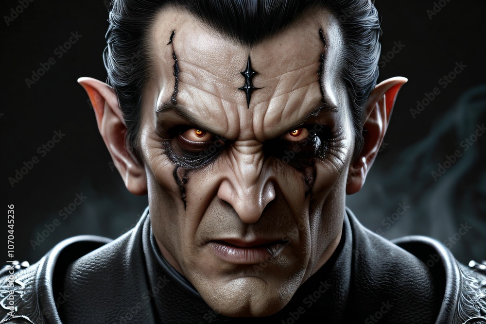 a lord of darkness and evil with very smooth features, light, fantasy a lord of darkness and evil with very smooth features, light, fantasy