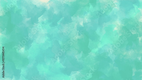 Abstract green watercolor background perfect for your design needs, Green watercolor background with a rough texture.