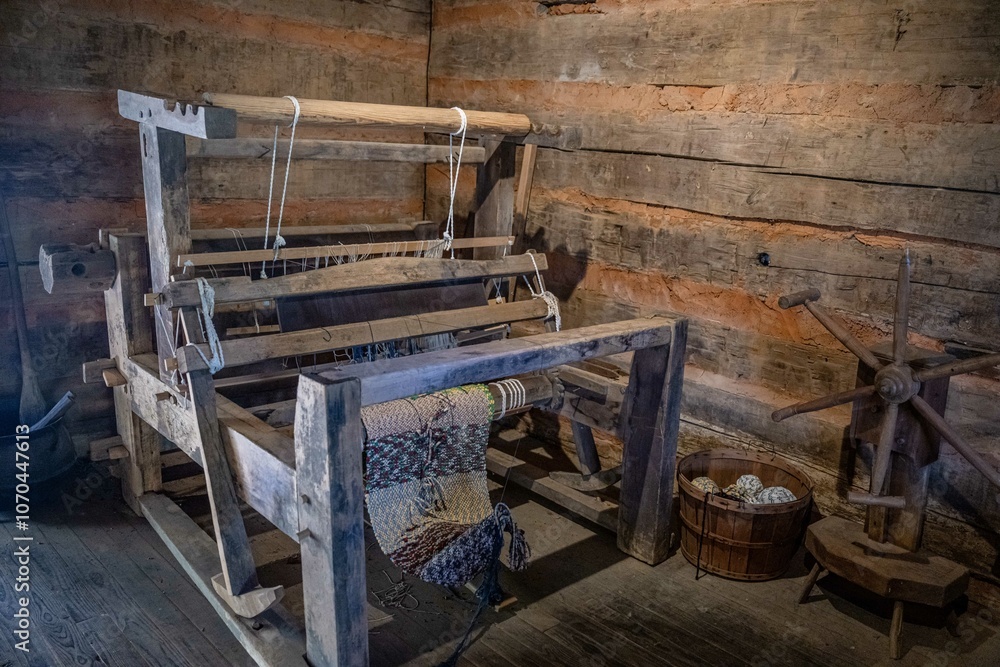 Obraz premium old log buildings