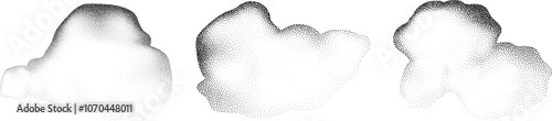 A wave of black dots with a sandy texture. An abstract, grainy background featuring a noisy gradient pattern.