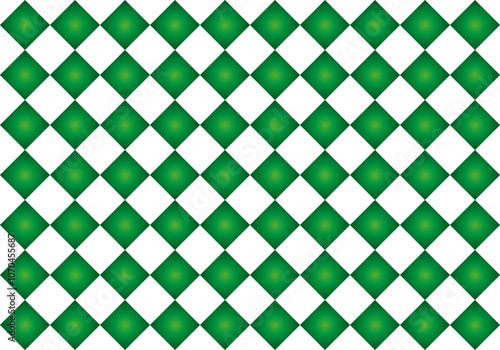 Fondo de rombos en degradado verde y rombos blancos