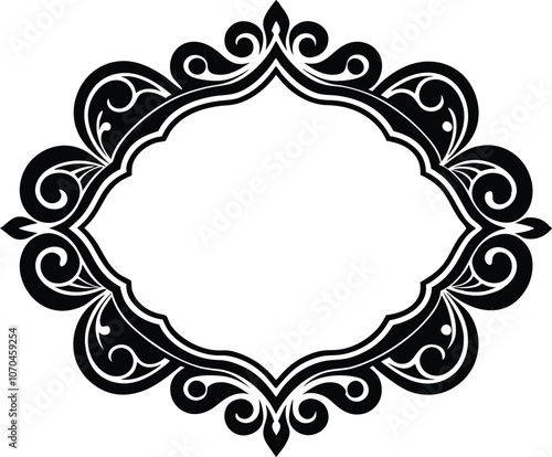 vintage frame, decorative frame vector illustration 