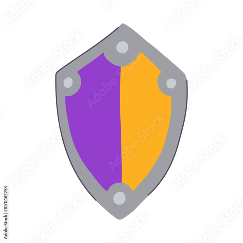horse shield knight cartoon. lance kingdom, victory epic, legend noble horse shield knight sign. isolated symbol vector illustration