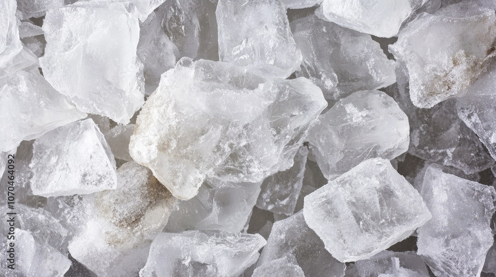 Large chunks of broken ice with rough, natural Copy space Large chunks of broken ice with rough, natural Copy space