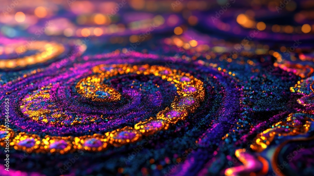 Magical carpet design in vibrant hues, perfect for modern spaces. Copy space Magical carpet design in vibrant hues, perfect for modern spaces. Copy space