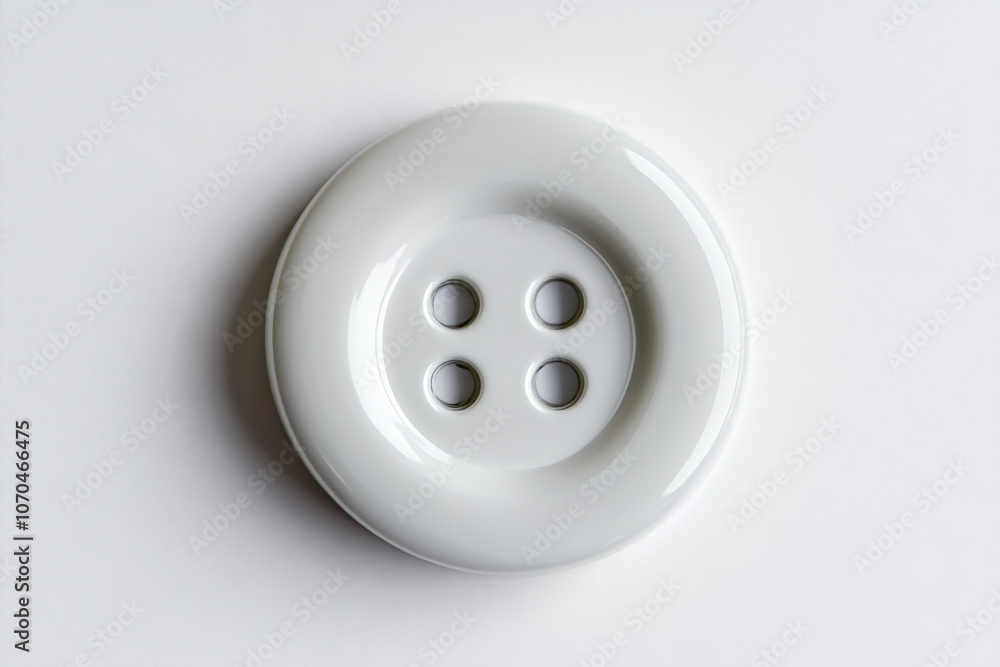 a round white button with four holes displayed on a white background highlighting its classic and simple design
a round white button with four holes displayed on a white background highlighting its classic and simple design