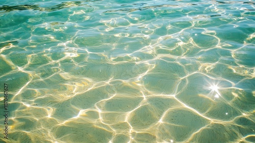 Serene Sunlit Water Surface with Gentle Ripples