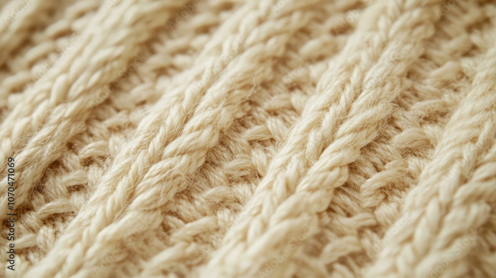 Cozy Knit Texture in Soft Beige Tones Cozy Knit Texture in Soft Beige Tones