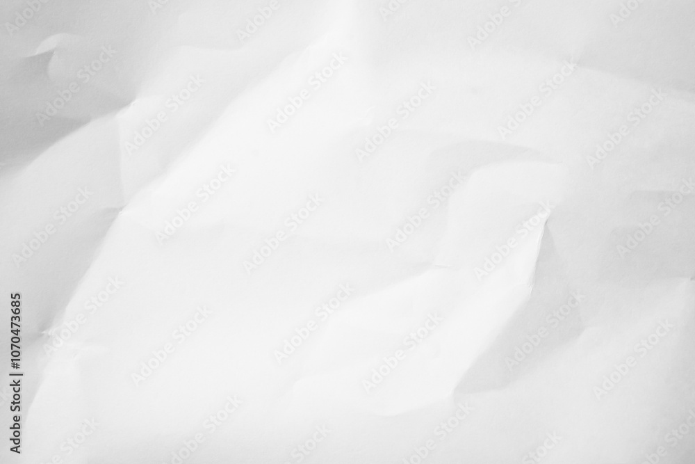 White Paper Texture background. Crumpled white paper abstract shape background with space paper for text