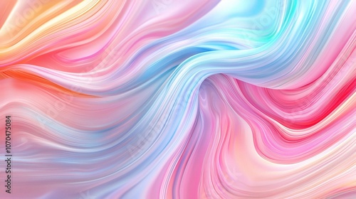 Soft Abstract Flowing Colors in Pastel Tones