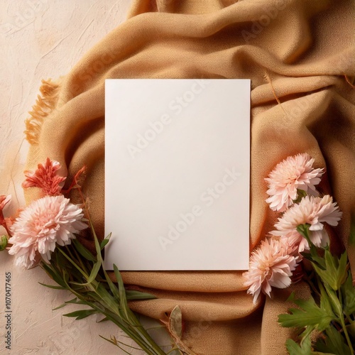 Feminine & Floral Poster Mockup photo