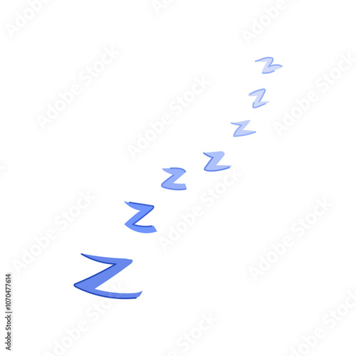 dream sleep zzz cartoon. nap snooze, slumber doze, unwind recharge dream sleep zzz sign. isolated symbol vector illustration