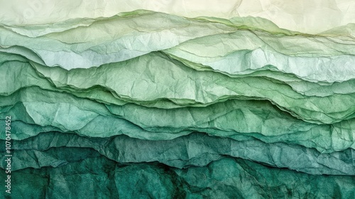 Wallpaper Mural Textured Green Paper Layers Abstract Background Torontodigital.ca