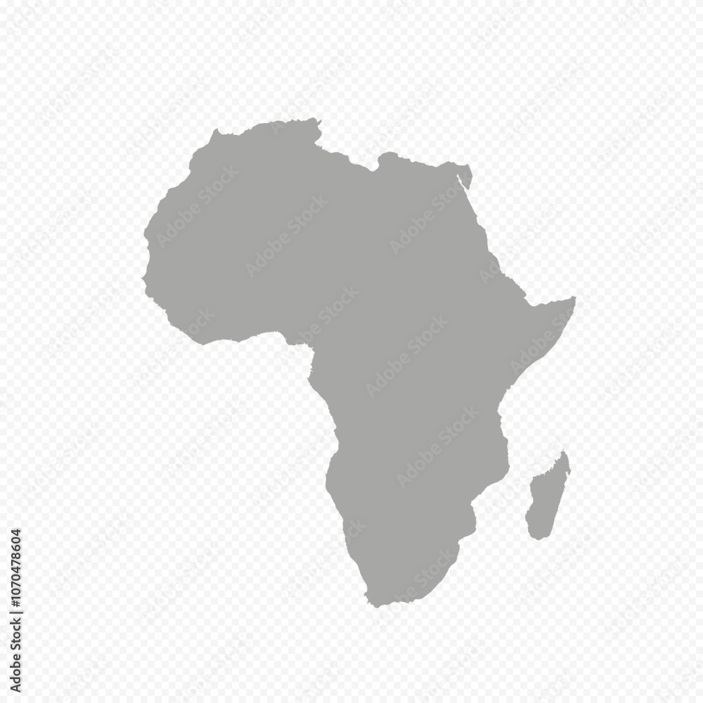 Map of Africa, sign silhouette. World Map Globe. Vector Illustration isolated on transparen background. African continent Map of Africa, sign silhouette. World Map Globe. Vector Illustration isolated on transparen background. African continent