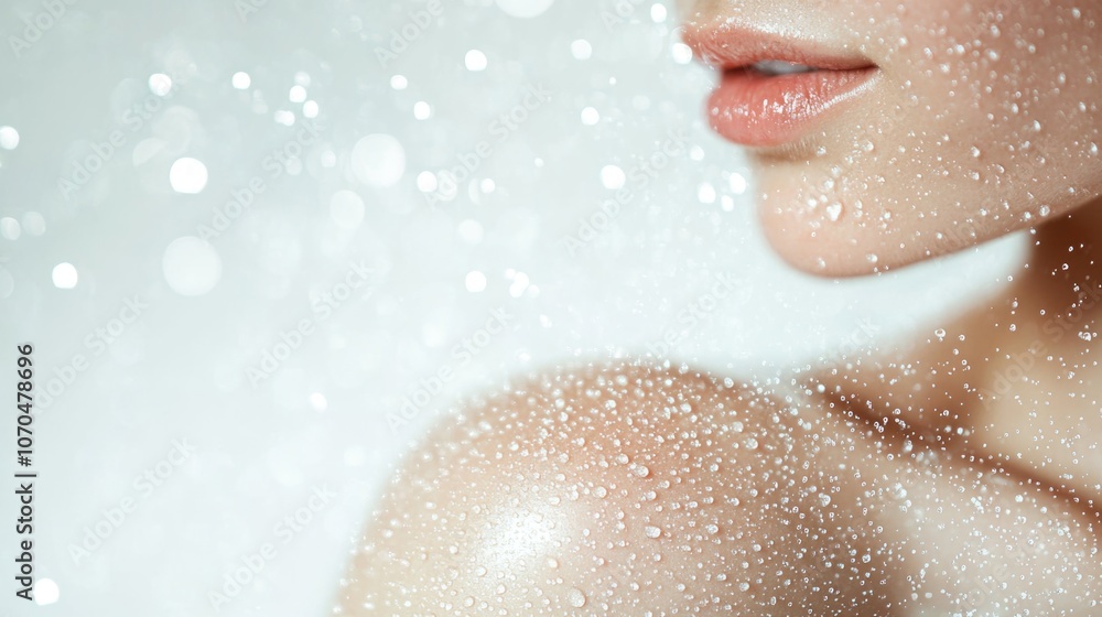 A skin care concept with woman sholder photo. A skin care concept with woman sholder photo.