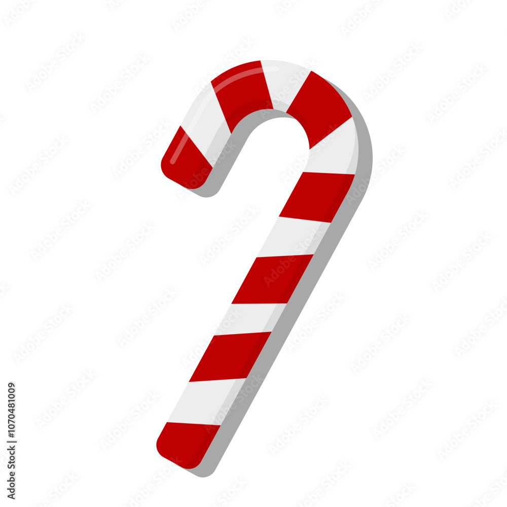 Red and White Christmas Candy illustration vector, Isolate Xmas ornaments graphic elements for decoration, Clip art in Flat design, Cady cane, Celebration infographic Red and White Christmas Candy illustration vector, Isolate Xmas ornaments graphic elements for decoration, Clip art in Flat design, Cady cane, Celebration infographic