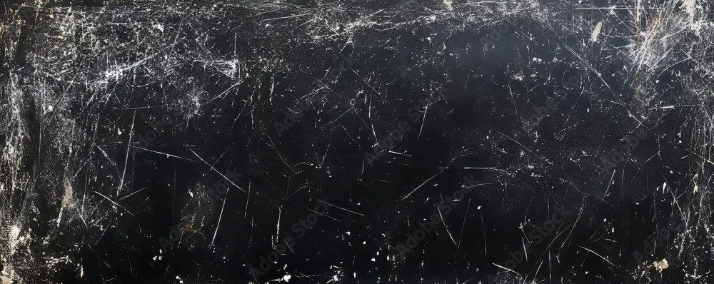 Scratched black surface showing signs of wear and tear Scratched black surface showing signs of wear and tear