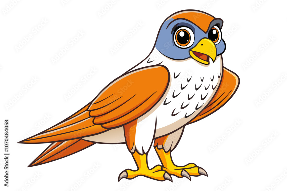Fototapeta premium Falcon cartoon vector