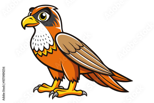 Falcon cartoon vector