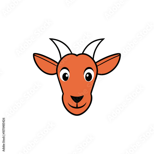 goat head vector illustration