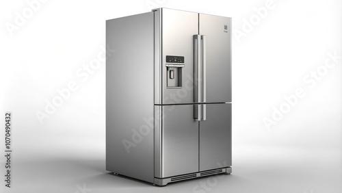 Stainless Steel French Door Refrigerator with Ice and Water Dispenser