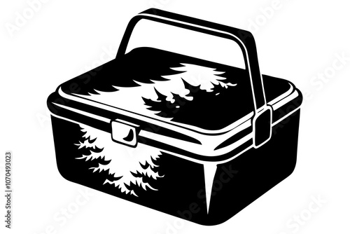 Lunchbox Silhouette vector illustration