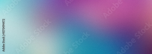 Noisy purple and blue abstract background. Colorful gradient. Holographic blurred grainy gradient banner background texture.