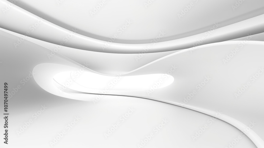 Obraz premium Free abstract white background minimal futuristic architectural space wallpaper