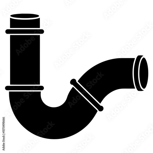 Pipe Silhouette vector illustration