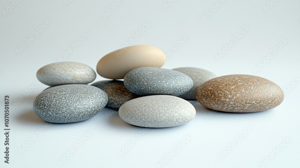 Cluster of smooth rounded pebbles in different sizes, pebbles, stones, rocks, round, smooth, cluster, natural, texture Cluster of smooth rounded pebbles in different sizes, pebbles, stones, rocks, round, smooth, cluster, natural, texture