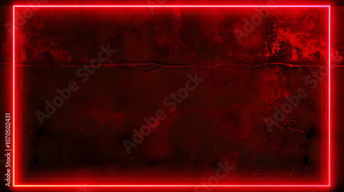 A black and red frame with a red background. The frame is made of red and black materials