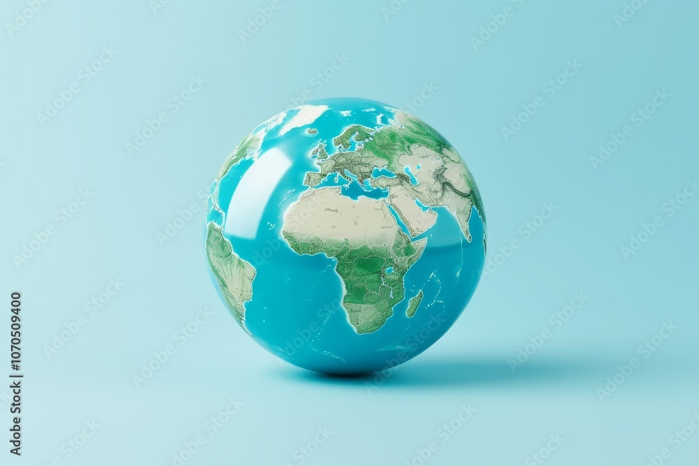 Isolated digital globe on background a virtual representation of earth and its features Isolated digital globe on background a virtual representation of earth and its features
