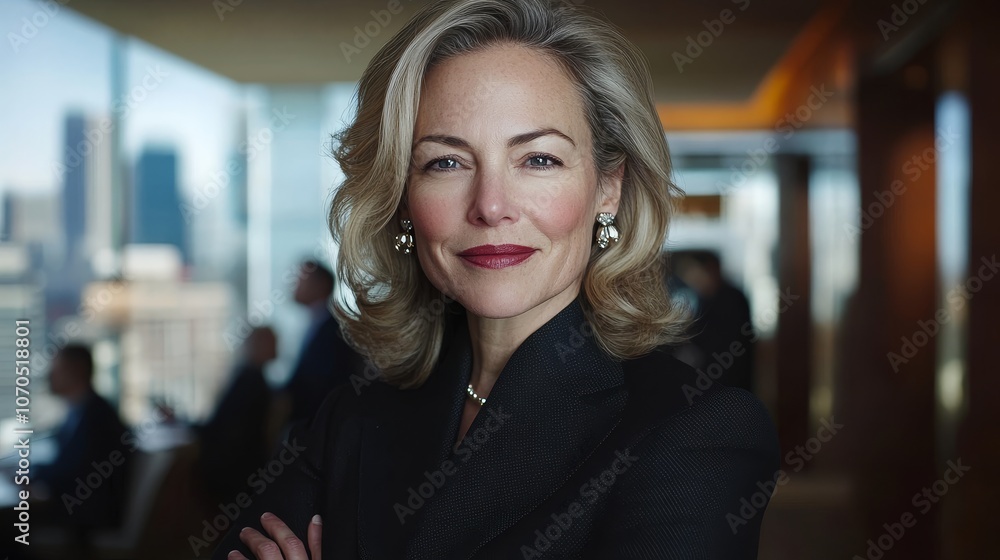 Fototapeta premium Confident Business Woman in Professional Attire