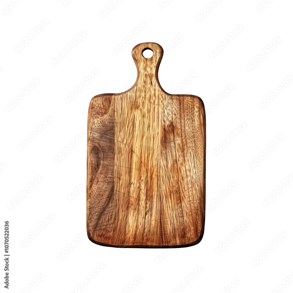Fototapeta premium Wooden cutting board with visible grain texture rectangular with