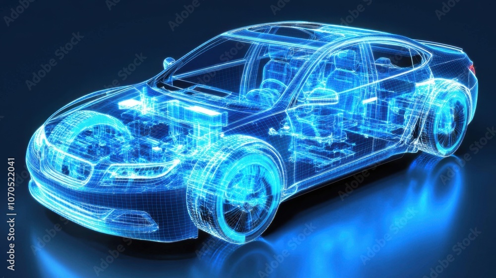Transparent Car Design with Advanced Technology Visualization Transparent Car Design with Advanced Technology Visualization